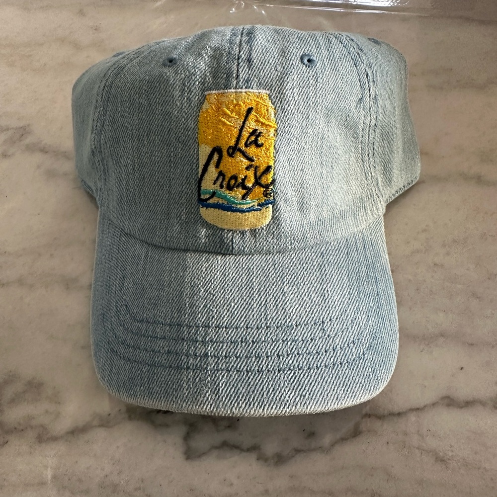 La Croix denim baseball cap hat